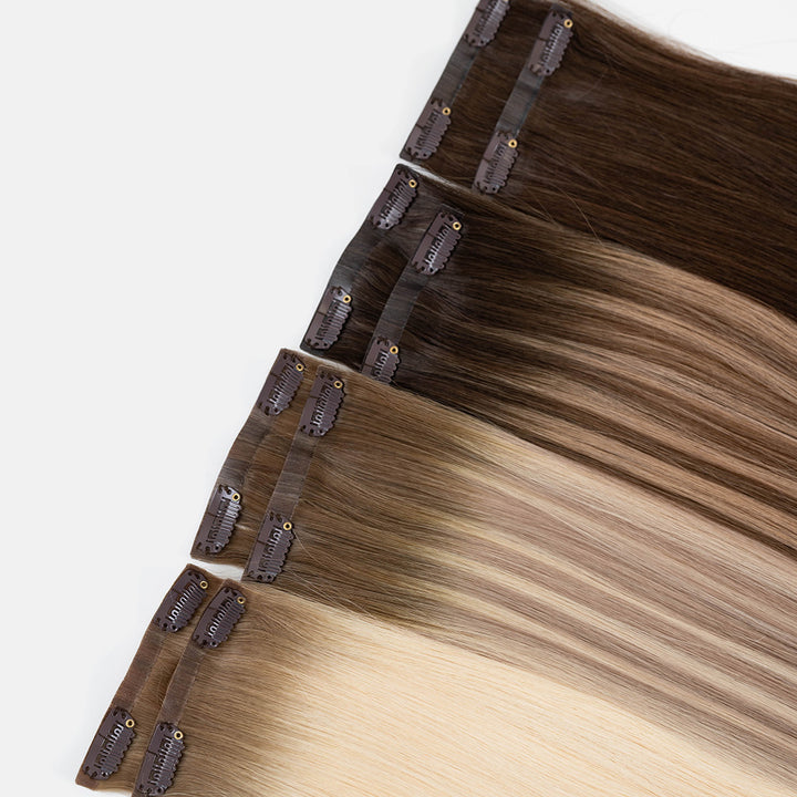 Straight Seamless Clip-In Extensions